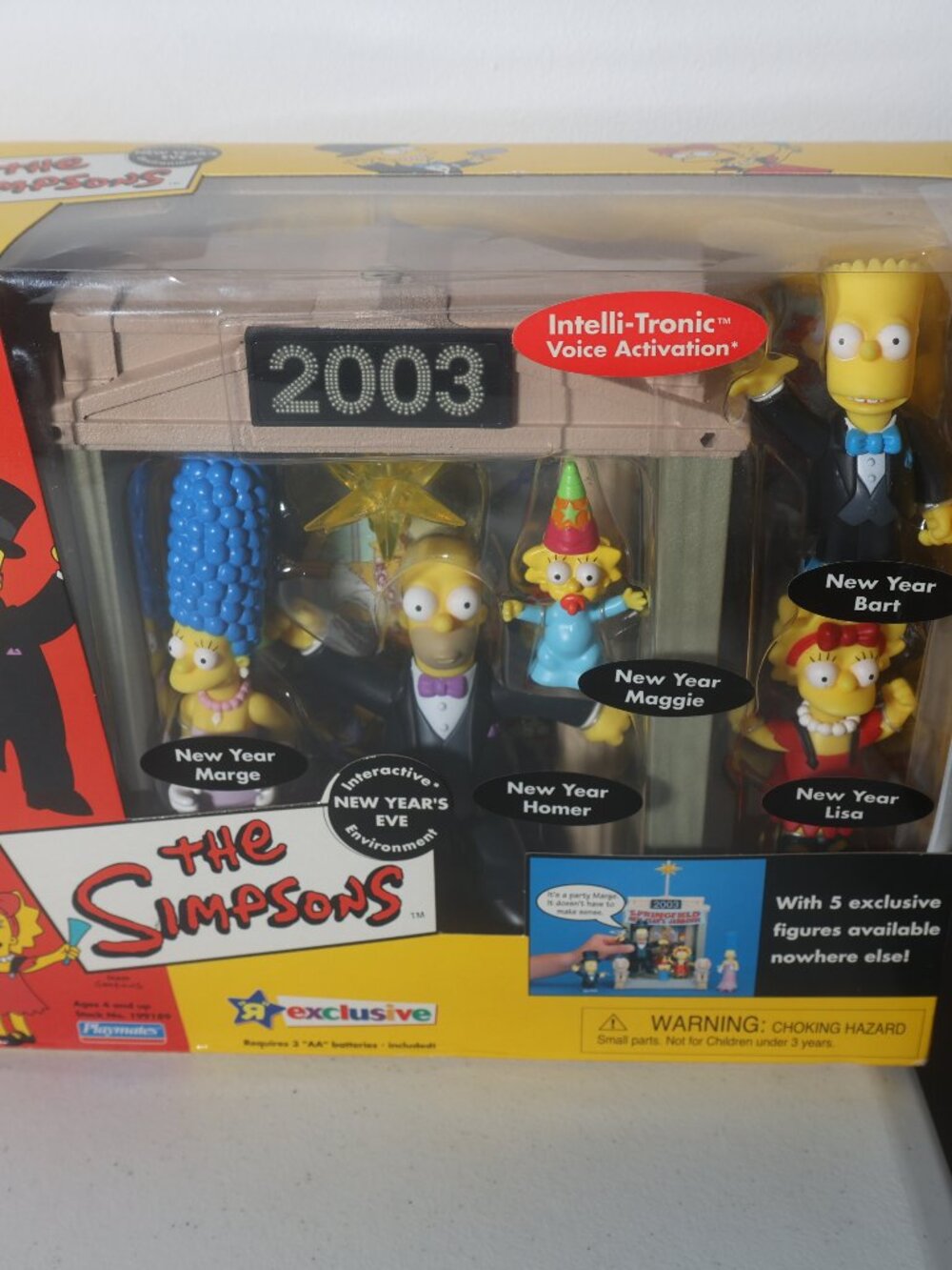 The Simpsons New Years Eve 2003 World of Springfield Playmates Vintage Playset